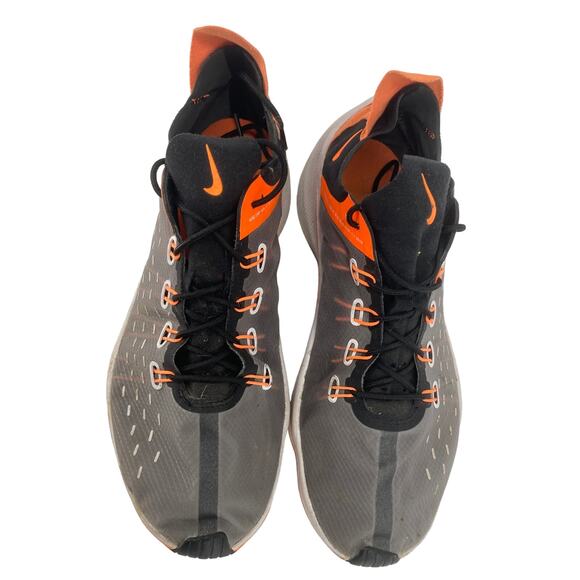 Nike Exp X14 SE men size 11.5 just do it Gray Orange Running Sneakers AO3095 - Picture 2 of 6